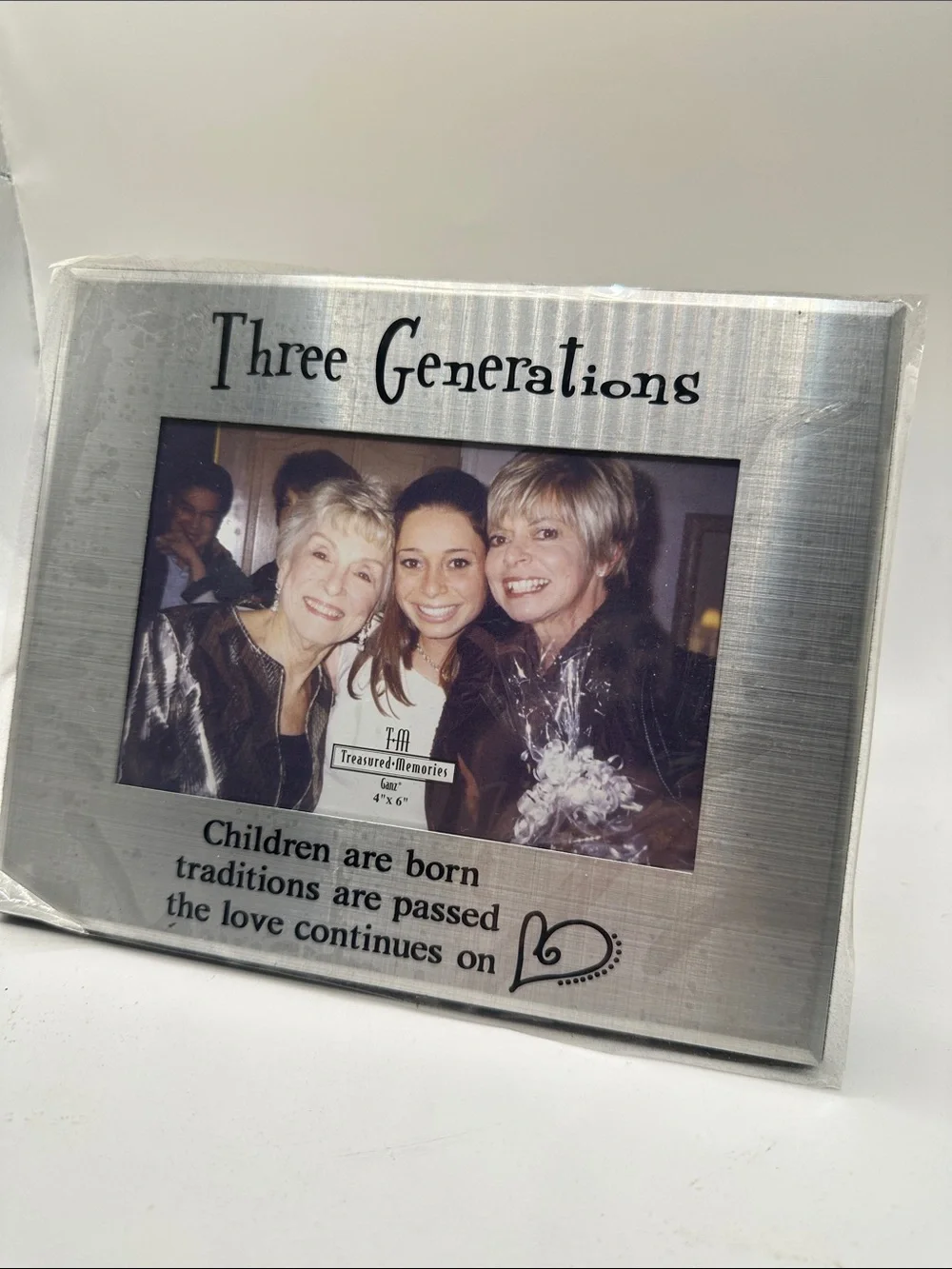 Three Generations Silver Photo Frame - Treasured Memories